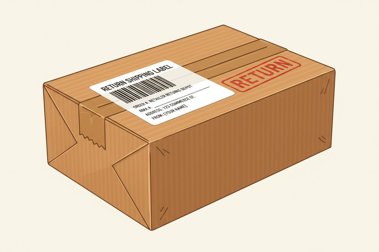 closed package returning 